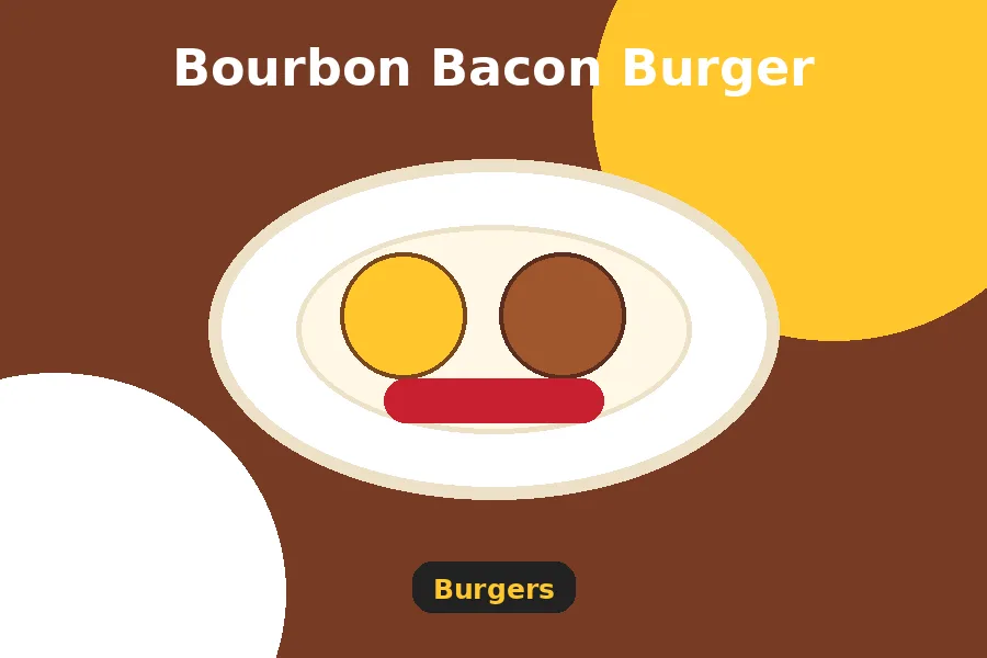Bourbon Bacon Burger menu guide image