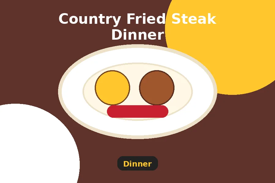 Country Fried Steak Dinner menu guide image