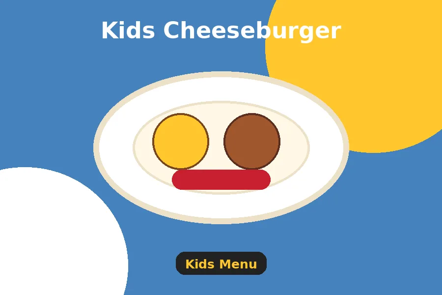 Kids Cheeseburger menu guide image