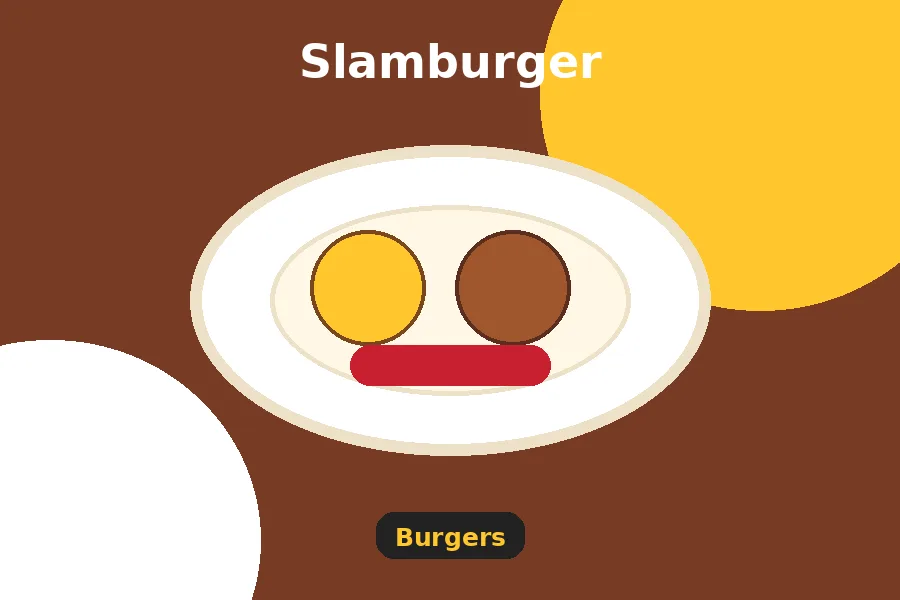 Slamburger menu guide image
